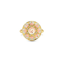 Mandala Coin Ring