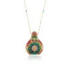 Marquetry Red Amphora Necklace