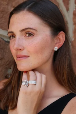 Medium Diamond Cage Ring