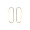 Medium Diamond Single Chain Earrings