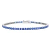 Medium Invisible Blue Sapphire Bracelet