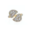 Medium Leaf Diamond Ring