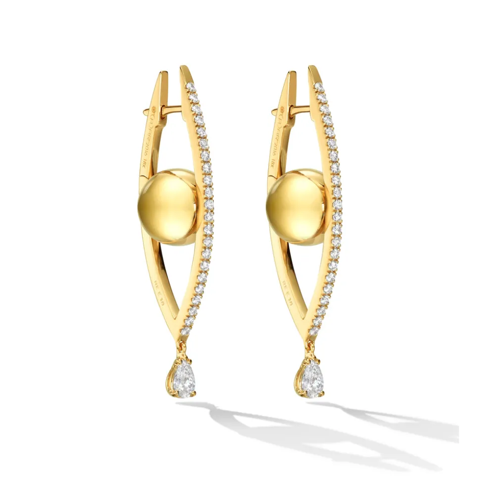Medium Reflection Hoop Earrings