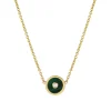 Mini Compass Pendant- Malachite