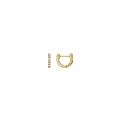 8mm Diamond Huggie Earrings