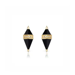 Onyx Pietra Studs