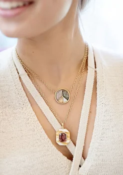 Peace Sign Pendant- Chalcedony, Grey Opal, Moonstone, Peach Moonstone