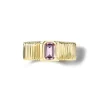 Pink Sapphire Pleated Heirloom Ring