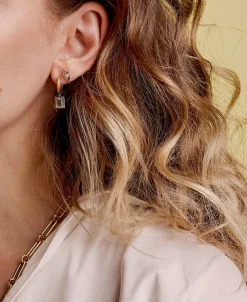 Pink Topaz Pietra Studs