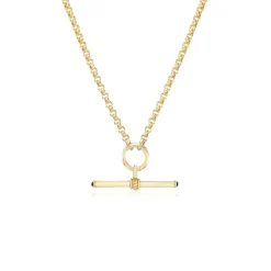 Plain Gold T-Bar Pendant