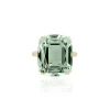 Prasiolite Cushion Ring