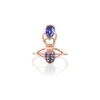 Purple Sapphire Khepri Ring
