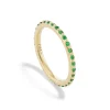 Radiate Stacking Ring- Emerald