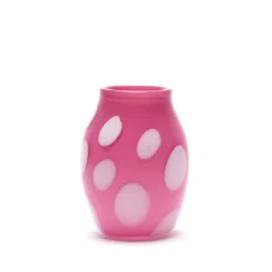 Rose Vase with White Spots