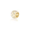 Scattered Diamond Rondelle Bead