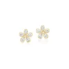 Scintilate Diamond Flower Earrings