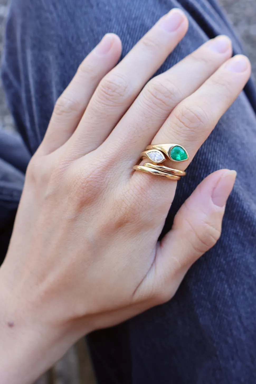 Scintillate Diamond Snake Ring