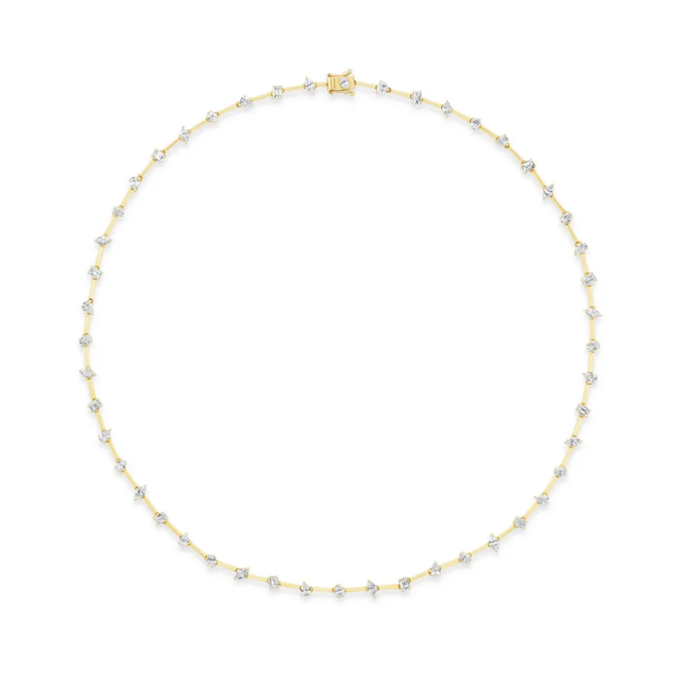 Scintillate Mixed Shaped Diamond Necklace