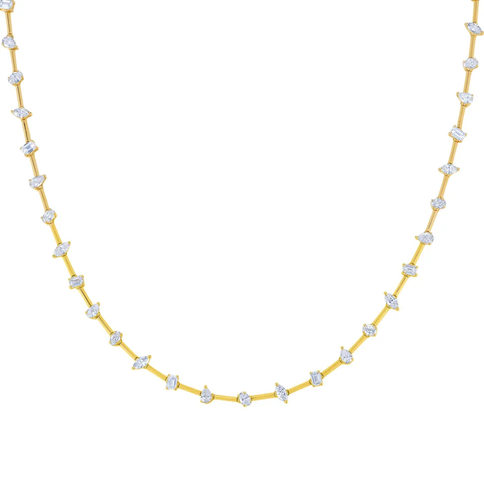 Scintillate Mixed Shaped Diamond Necklace