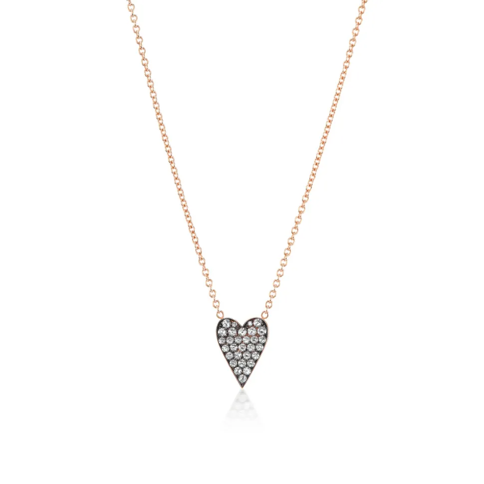 Small Diamond Heart Necklace