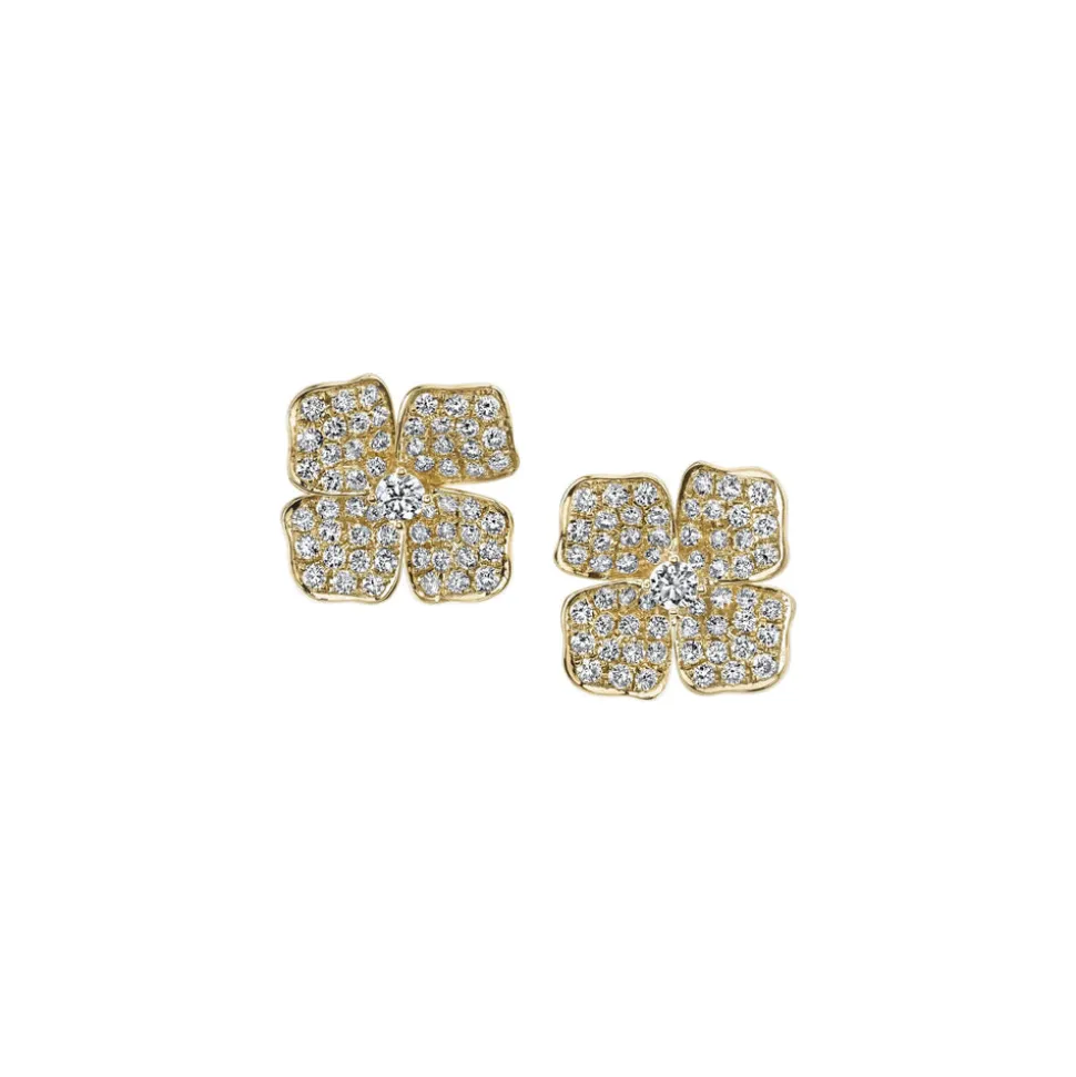 Small Flower Diamond Studs