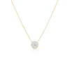 Small Illusion Round Diamond Pendant
