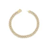 Small Pave Curb Link Bracelet