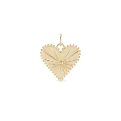 Small Pour Toujours Heart Charm