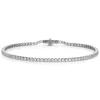 Small White Gold & Diamond Invisible Tennis Bracelet