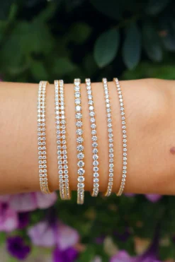 Small White Gold & Diamond Invisible Tennis Bracelet