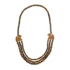 3-Strand Tiger's Eye Horus Necklace