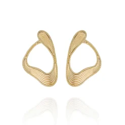 Stream Lines Loop Earrings