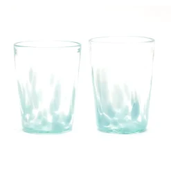Teal/Transparent Tumbler Set