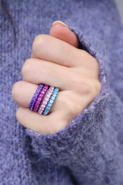 Three Sided Amethyst Ring