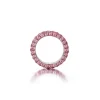Three Sided Pink Sapphire Ring