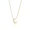 Tiny Crescent Moon Pendant