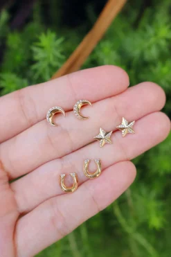 Tiny Horseshoe Studs