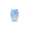 Transparent Powder Blue Marbleized Vase