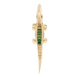 Tsavorite Ombre Alligator Bite Earrings