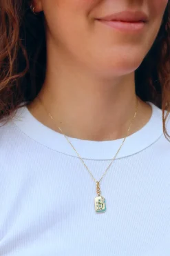 Turquoise "B" Charm