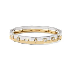 Two-Tone Eyet Diamond Bracelet