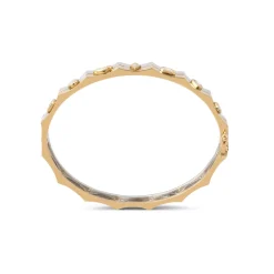 Two-Tone Eyet Diamond Bracelet