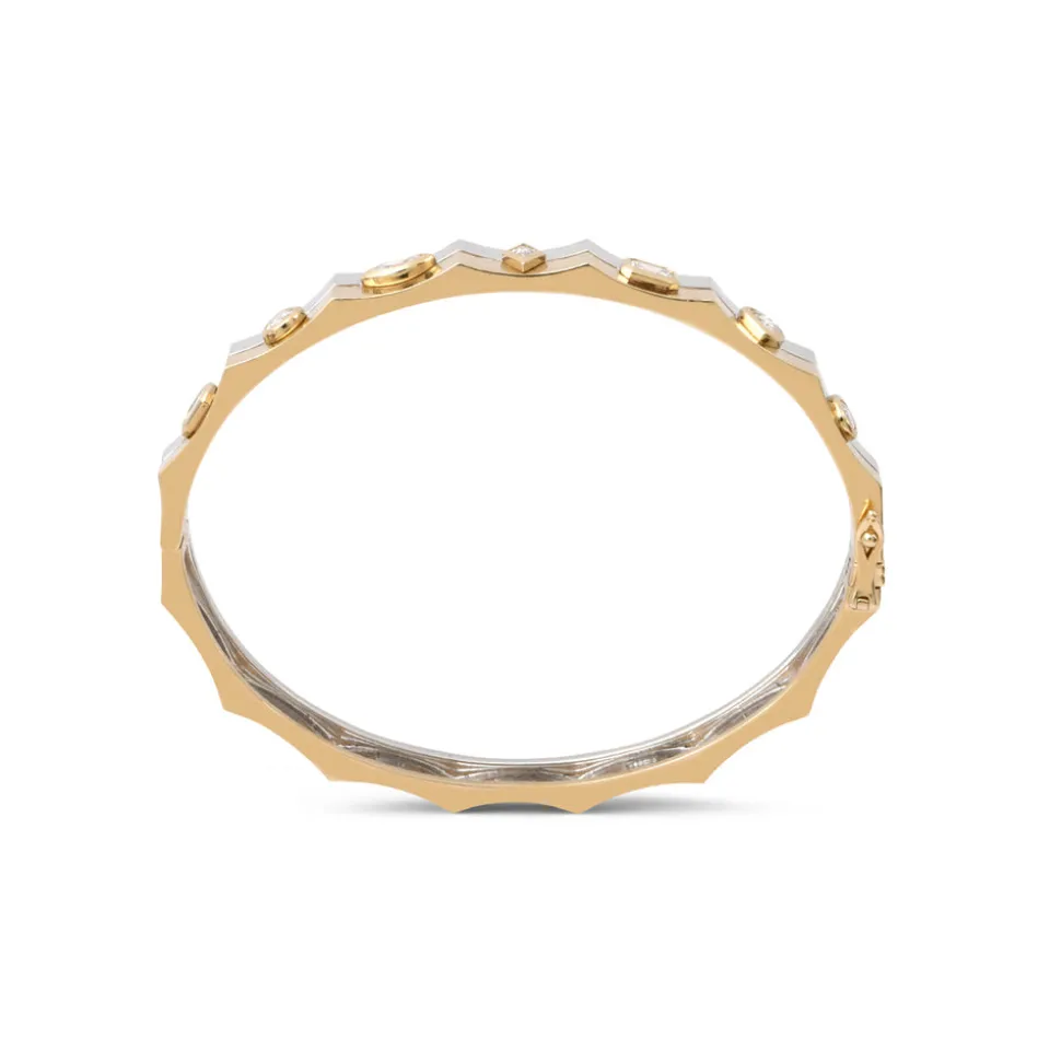 Two-Tone Eyet Diamond Bracelet