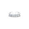 White Gold Diamond Baguette Ear Cuff