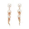 White Pearl Jellyfish Drop Earrings