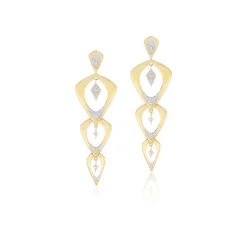 Wicker Kite Diamond Earrings