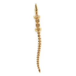 XL Alligator Vertebrae Bite Earring